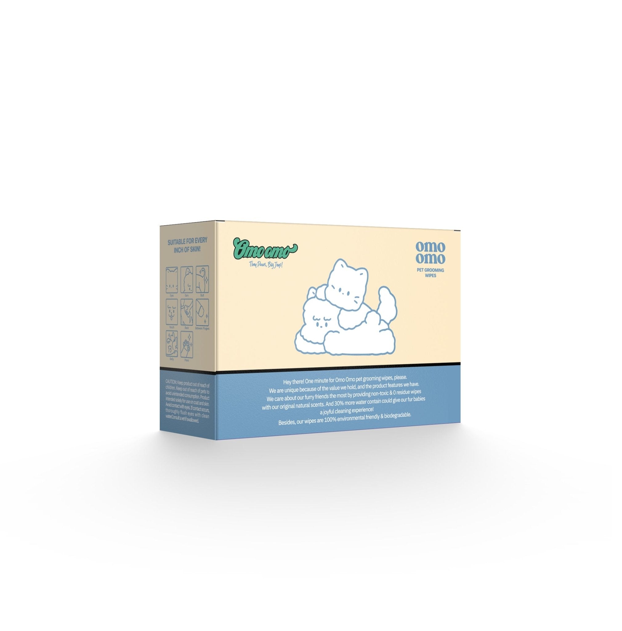 Omo Omo™ Cleaning & Deodorizing Grooming Wipes for Pet - omo omo