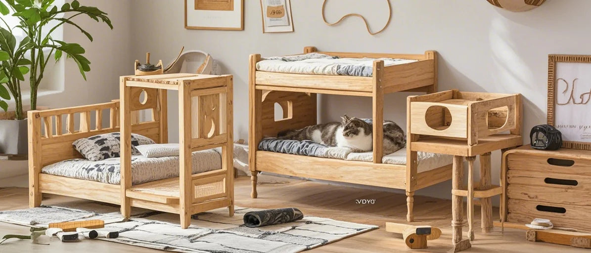 Cat Wood Bed