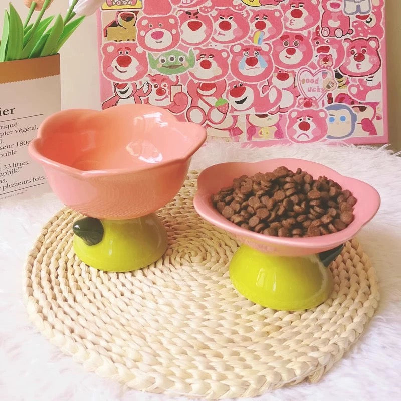 Omo Omo™ Ceramic Flower Cat Bowl