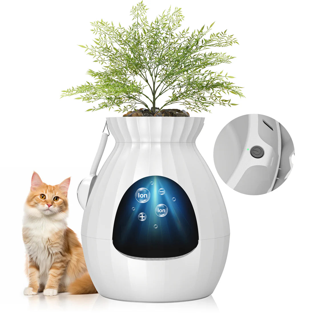 Omo Omo™ Plant Cat Litter Box with Smart Odor Removal System