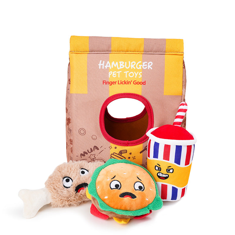 Omo Omo™ Potato Chips Burger Squeaky Dog Toy