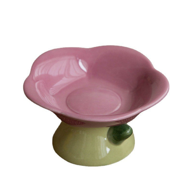 Omo Omo™ Ceramic Flower Cat Bowl