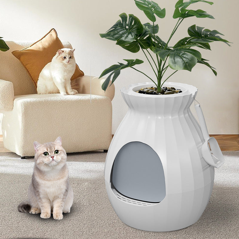 Omo Omo™ Plant Cat Litter Box with Smart Odor Removal System