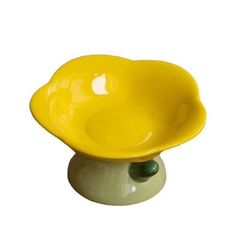 Omo Omo™ Ceramic Flower Cat Bowl