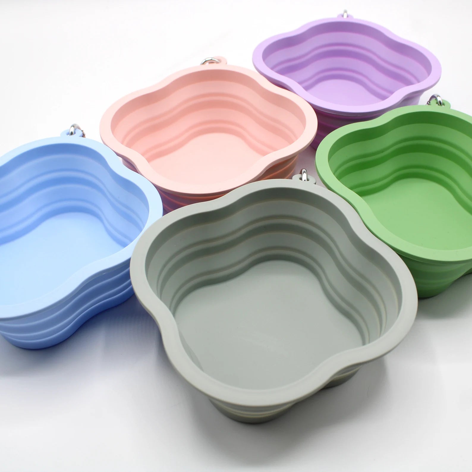 Omo Omo™ 2pcs Collapsible Silicone Dog Bowl